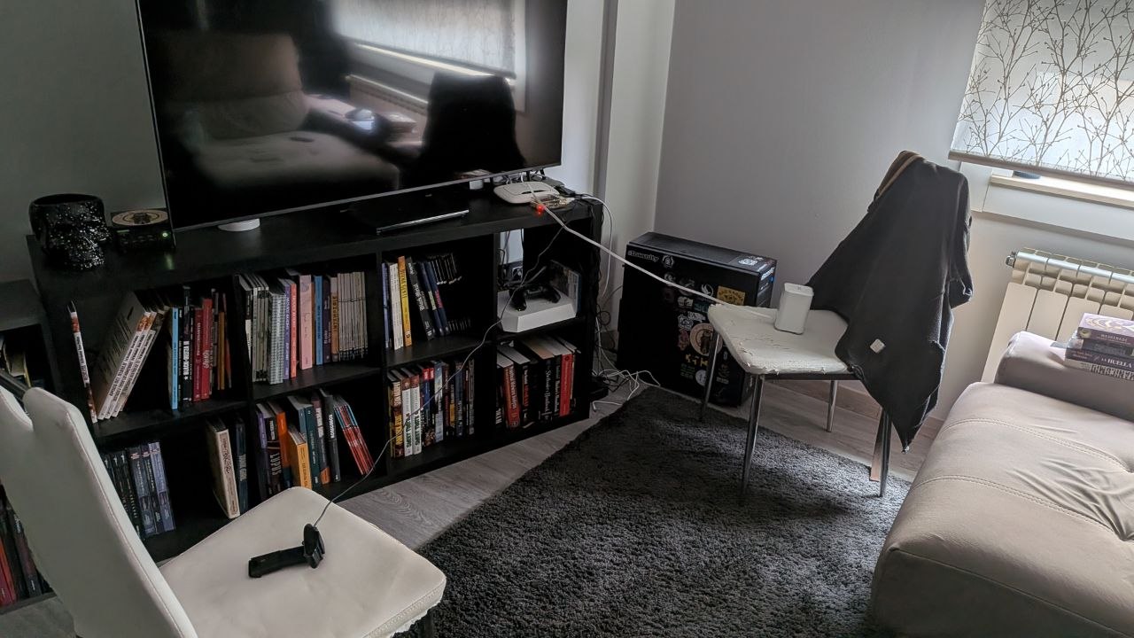 Crappy setup to record the audio