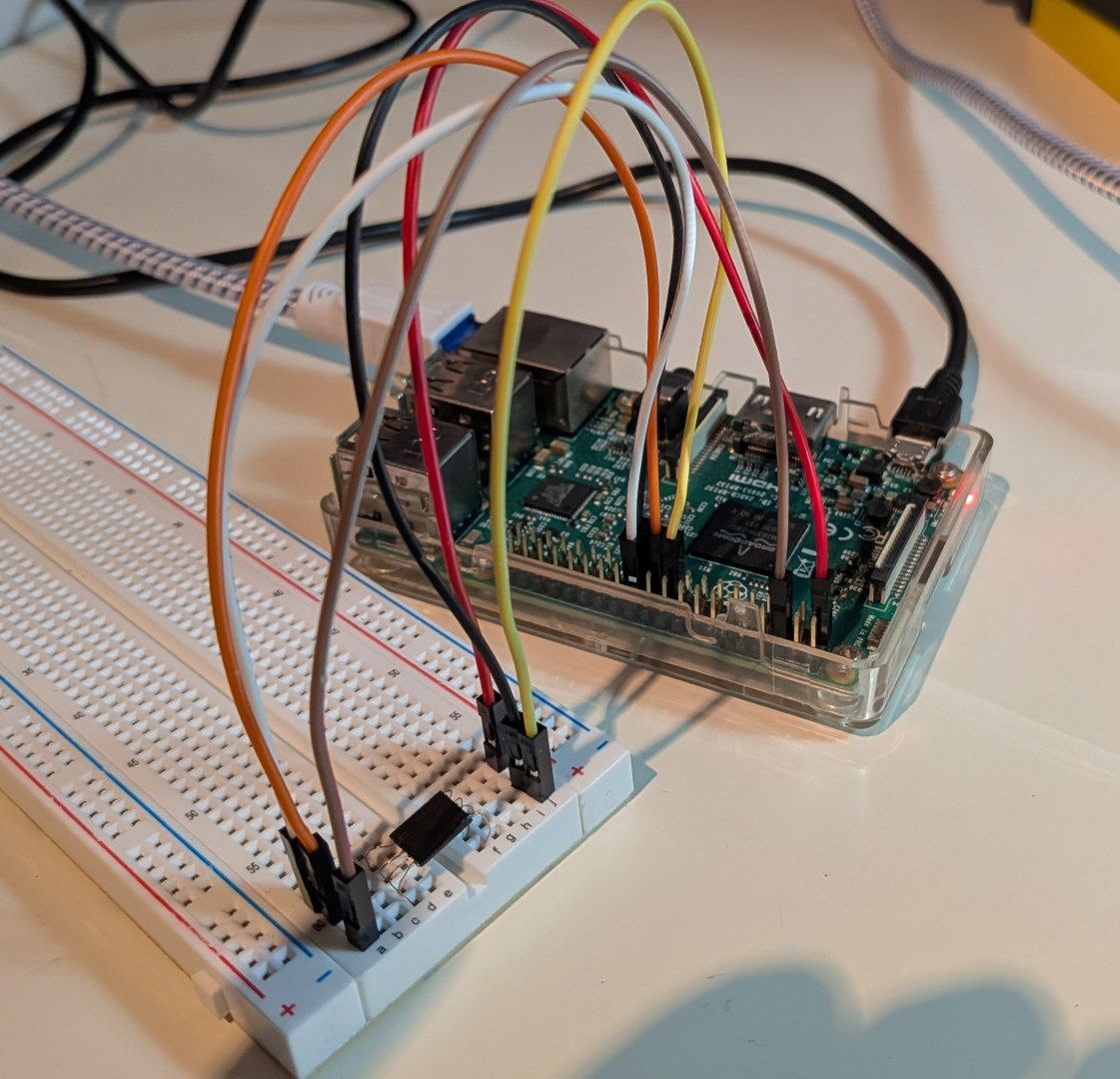 Using the Raspberry Pi to read the chip off-board